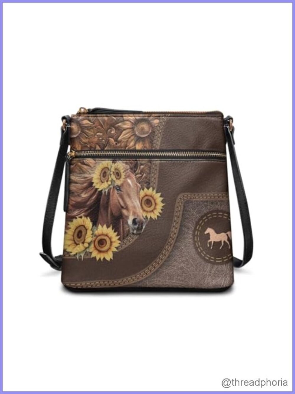 Leather Hobo Crossbody Bag Women Multi Pockets Shoulder Purse Adjustable Strap